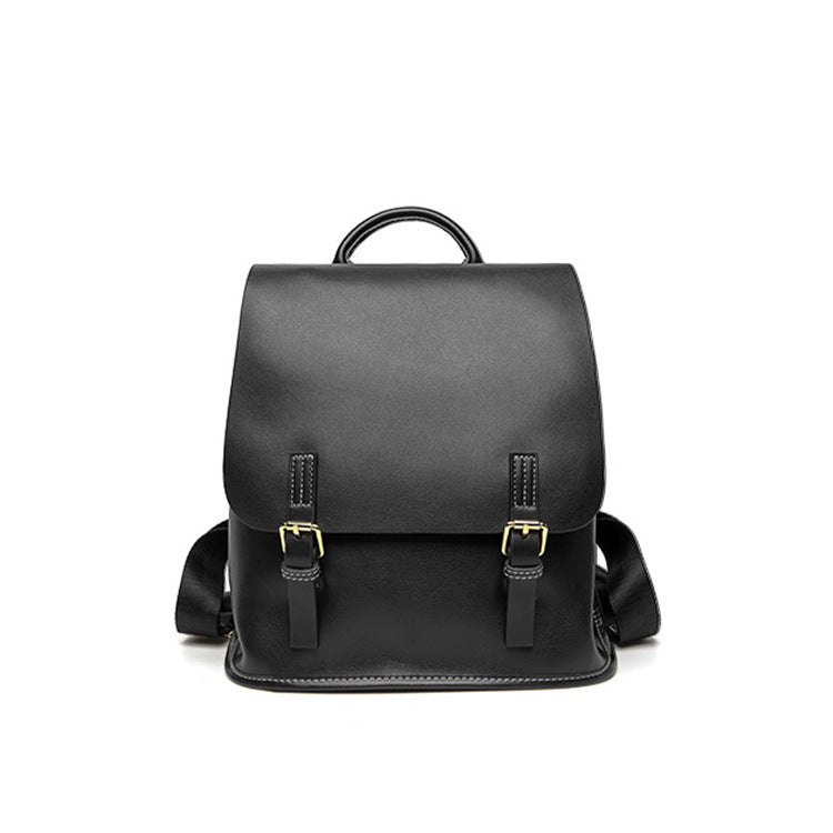 Genuine Leather Backpack for Men & Women - Stylish & Durable Simple Leather Backpack for Travel, Work & School - Perfect for Everyday Use, Commuting & Outdoor Adventures
