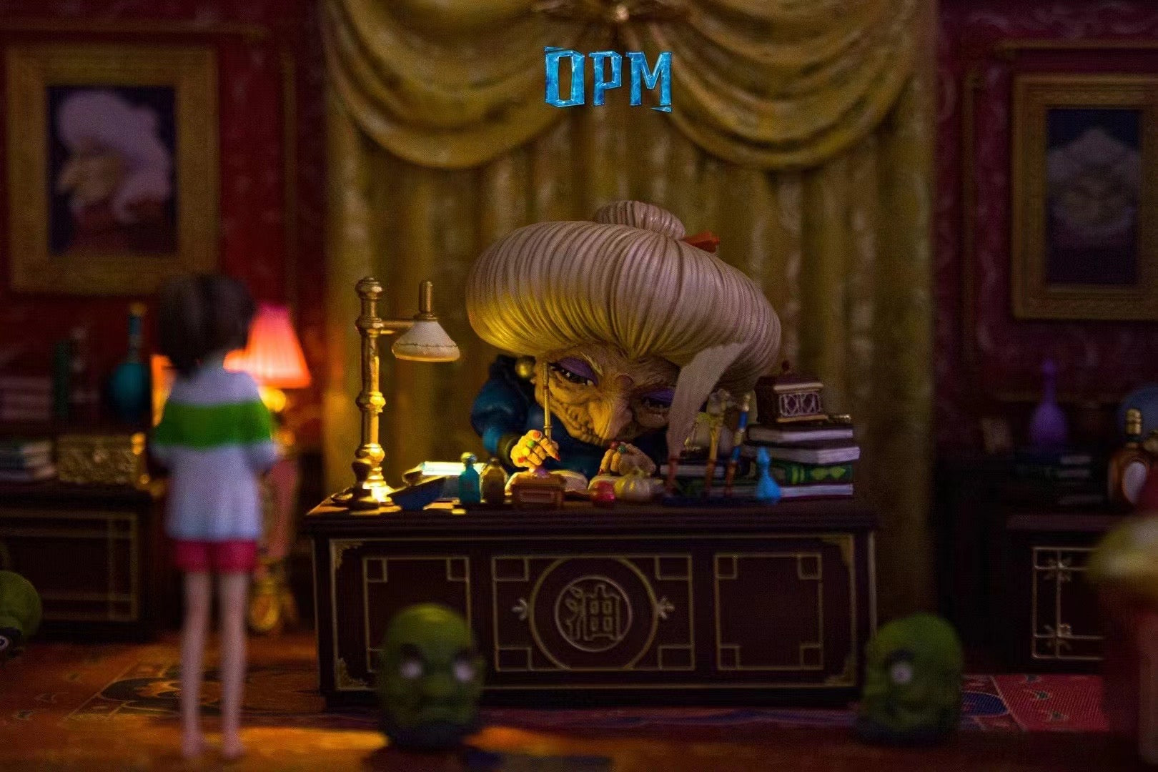 OPM Studio Desktop Spirited Away Yubaba's Room Decoration - Anime Collectible for Studio Ghibli Fans | Perfect for Home Office, Anime Shelf Display & Ghibli Merchandise Collection