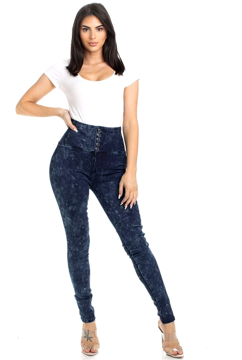 Colombian Butt Lifting Jeans for Women - High Waisted Skinny Stretch Denim Pants | Perfect for Night Out, Date Night & Body Shaping