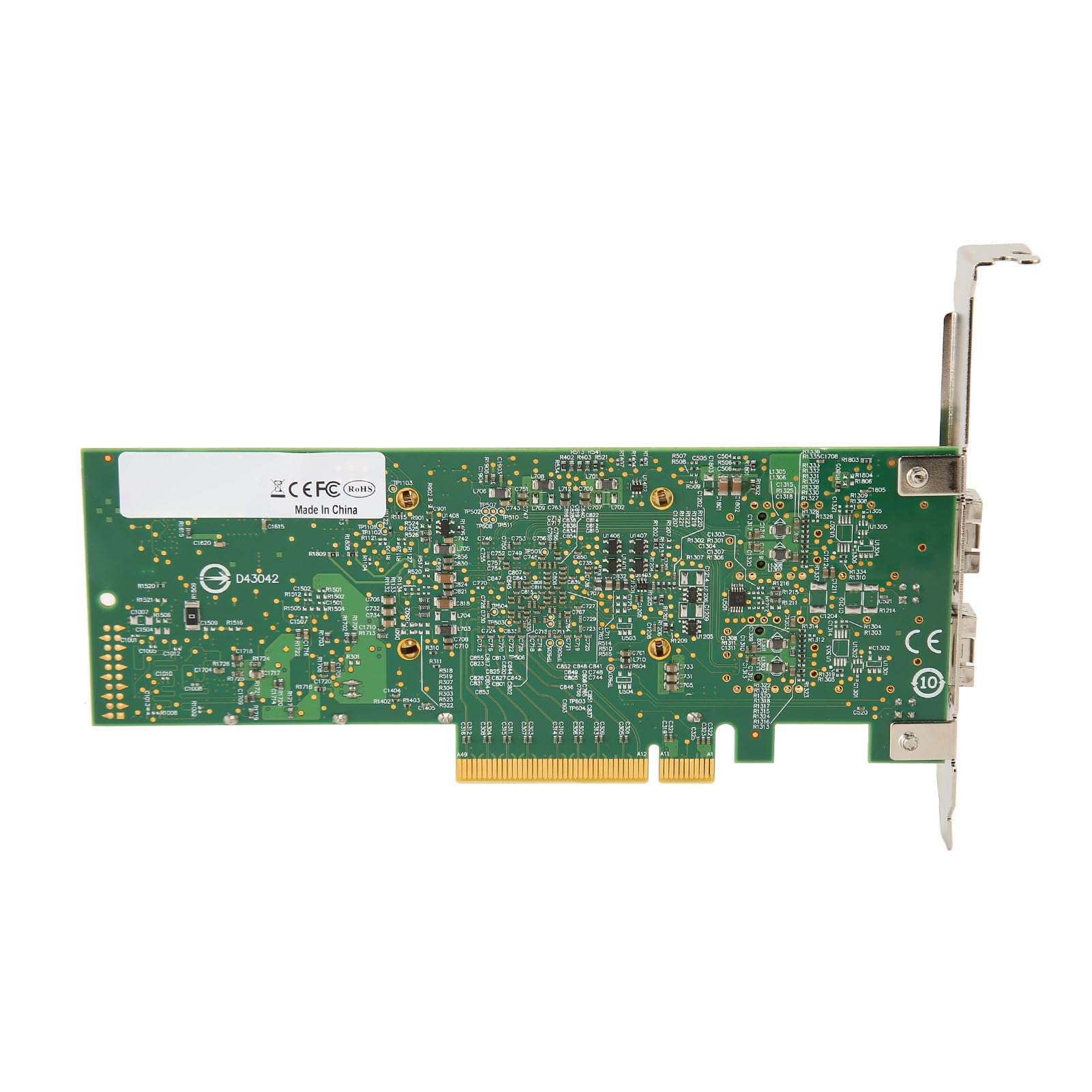 BCM57810S Dual Port 10GbE SFP+ PCIe X8 Ethernet Converged Network Adapter with Cooling Fan - High-Speed Multifunction Network Card for Servers, Data Centers & Enterprise Networking