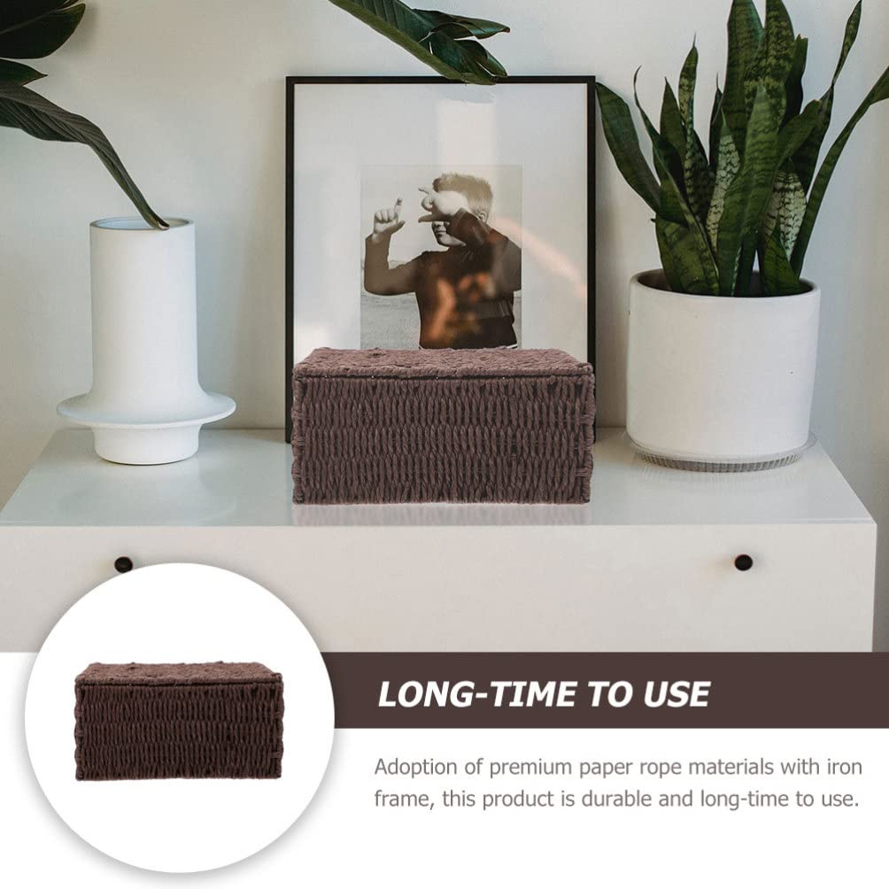 FOMIYES Woven Storage Baskets - Set of 3 Rattan Organizer Bins with Flip Lids for Kids Toys, Socks & Home Organization | Perfect for Nursery, Playroom & Closet Storage (Natural, Medium Size)