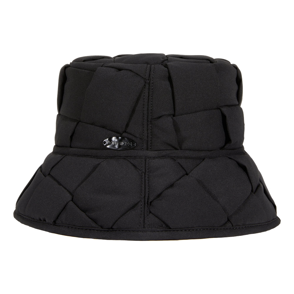 FORKICKS Woven Patchwork Black Backpack - Stylish Durable College School Bag for Women & Men - Perfect for Travel, Work, and Daily Commute