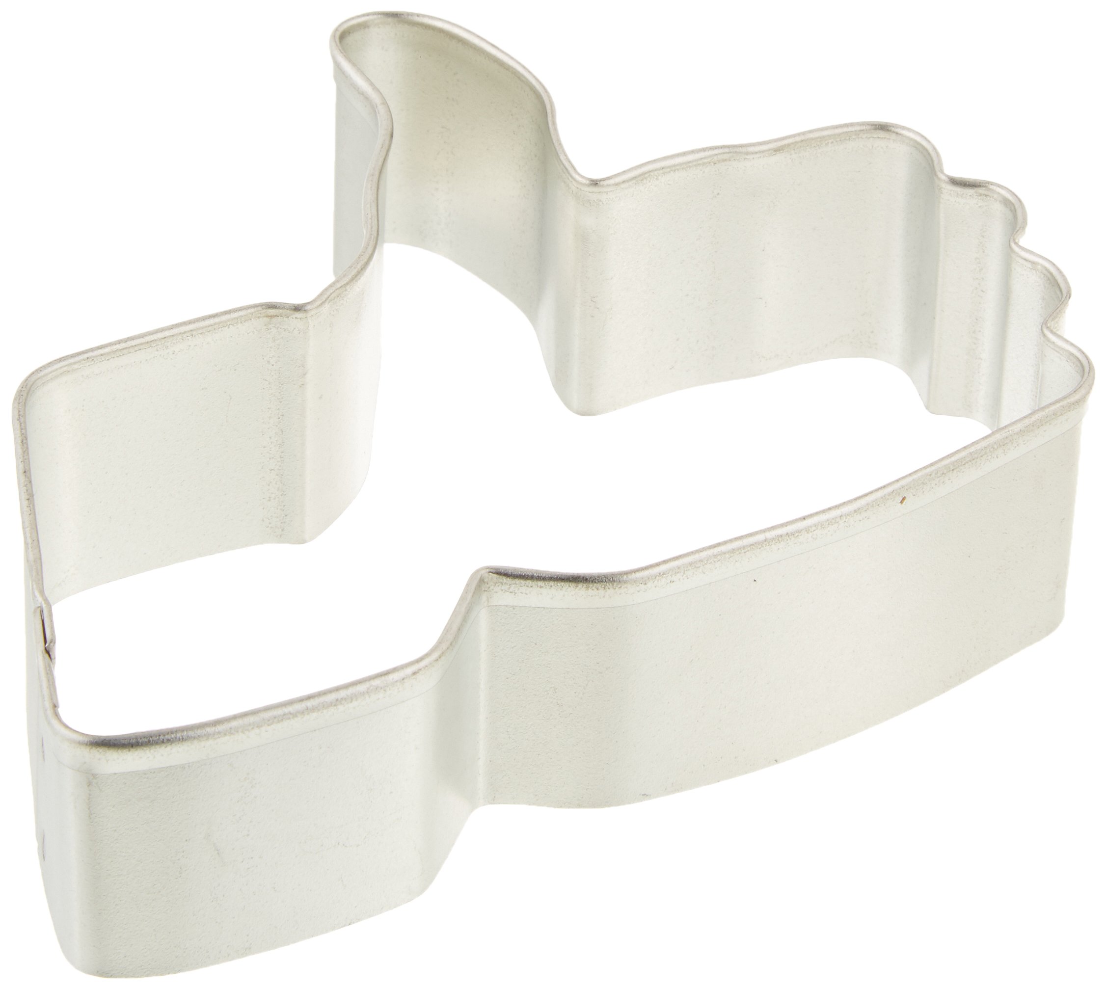 4-Inch Silver Thumbs Up Cookie Cutter for Baking - Perfect for Birthday Parties, Holiday Cookies & DIY Dessert Decorations