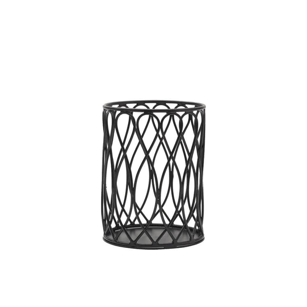 2-Tier Rotating Utensil Holder with Twist Loop Design - Perfect for Kitchen Countertop Organization & Spice Jar Storage