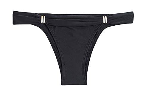 ViX Women's Midnight Bia Tube Brazilian Bikini Bottom - High Waist Cheeky Swimwear for Beach, Pool & Vacation