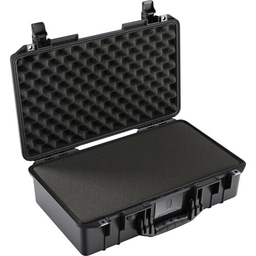 Pelican 1525AirWF Waterproof Hard Carry Case with Foam Insert & Liner - Black Protective Case for Cameras, Drones & Electronics - Perfect for Travel, Outdoor Adventures & Professional Equipment Storage