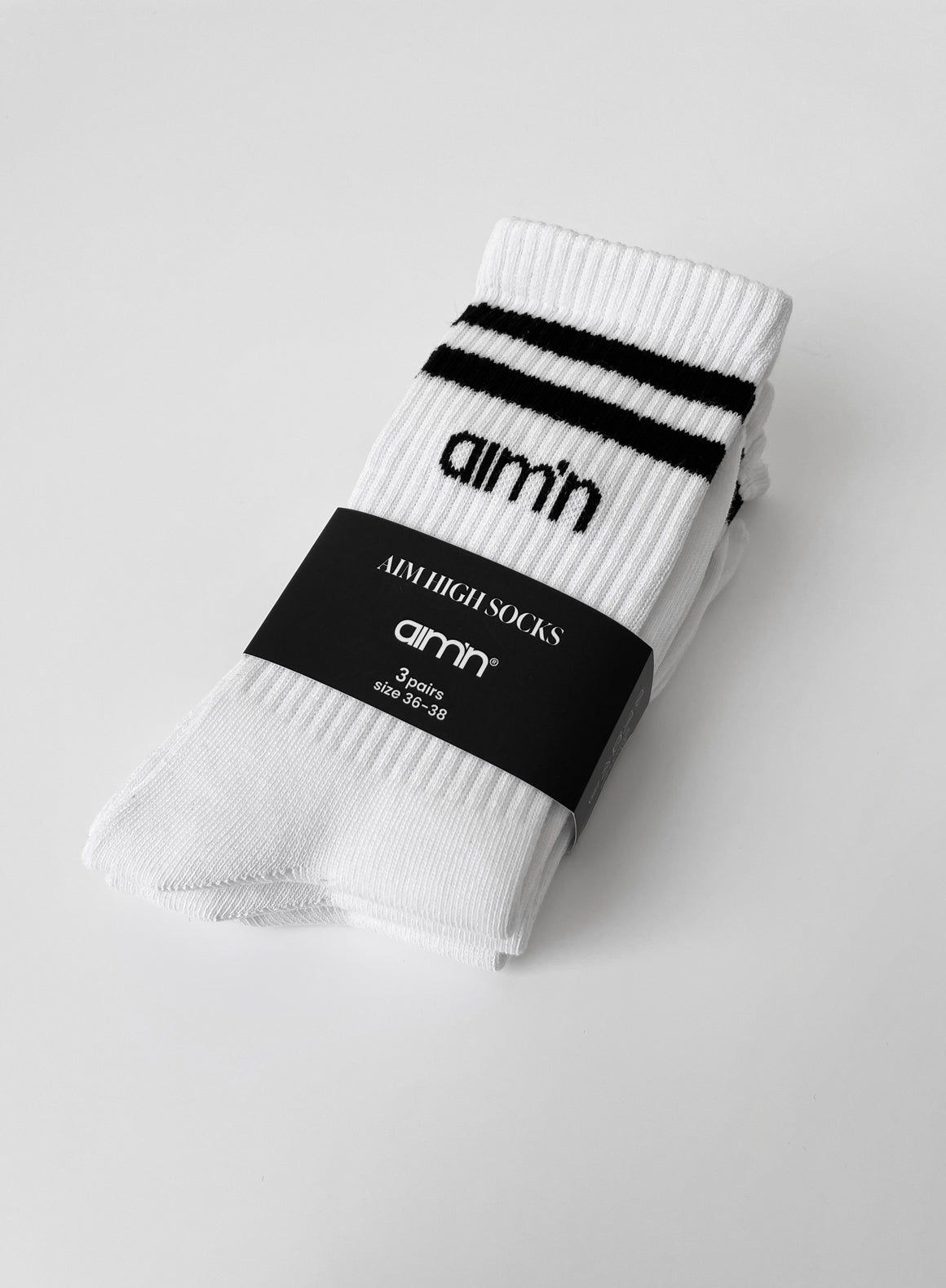 Premium White High-Performance Socks 3-Pack - Athletic, Running & Casual Wear for Men & Women