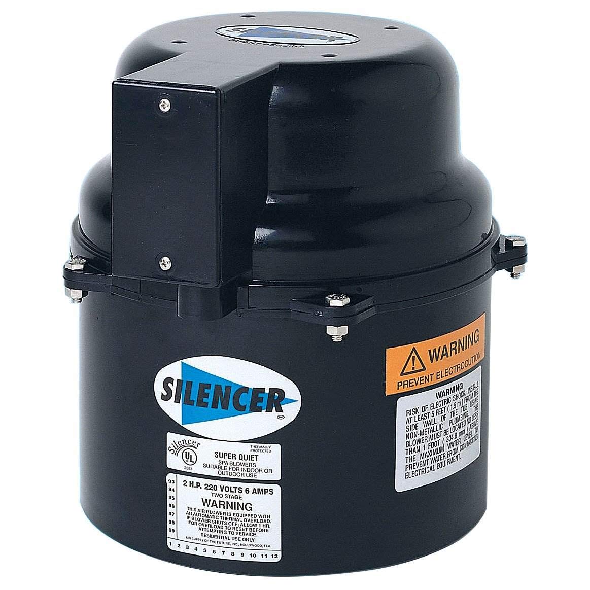 1.5 HP 240V Air Supply 6316220F Industrial Silencer Blower - Powerful Ventilation for Workshops, Factories & HVAC Systems