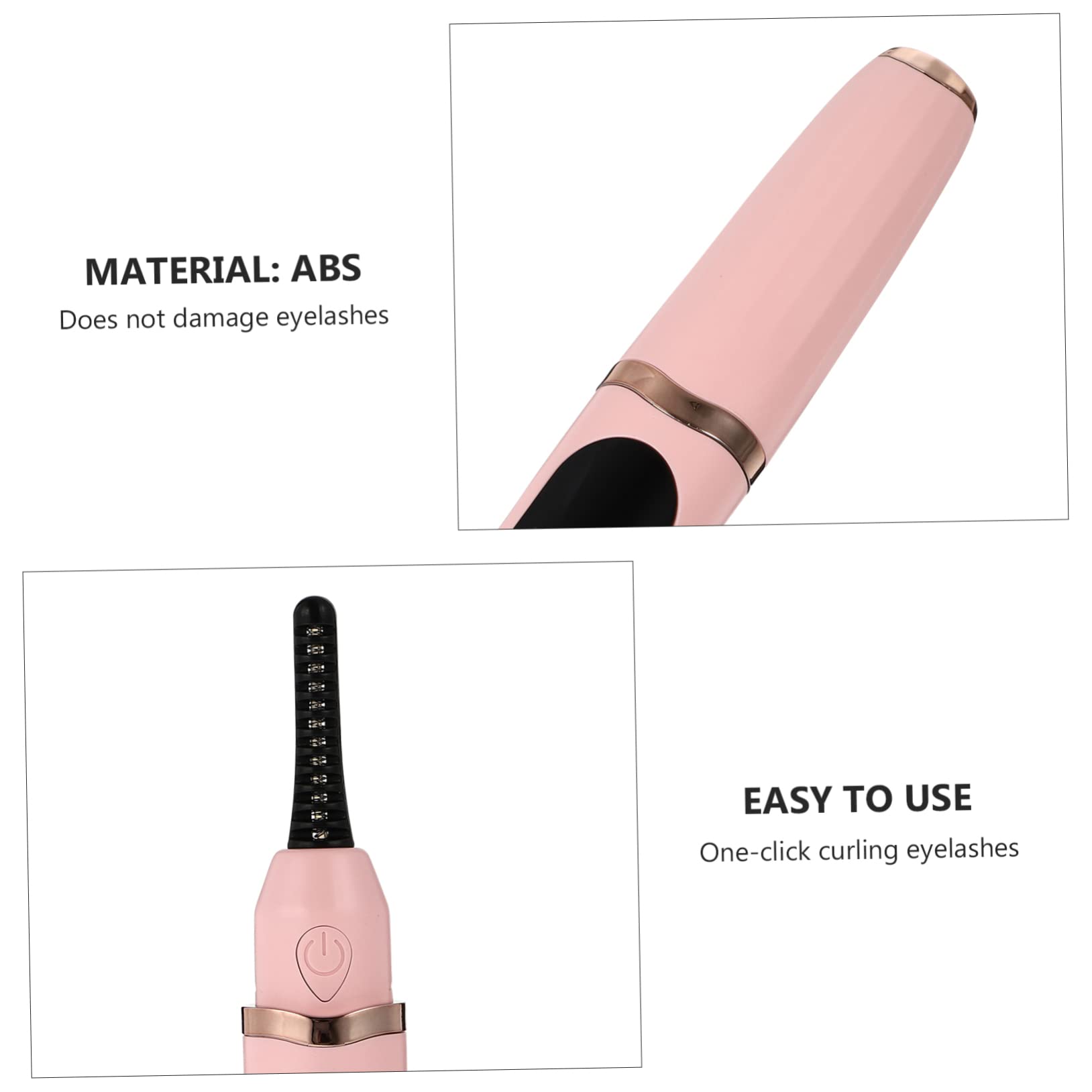 Minkissy Electric Eyelash Curler - Fast Heating Lash Curling Tool for Perfect Eye Makeup | Portable & Easy to Use for Home, Travel & Professional Makeup Artists