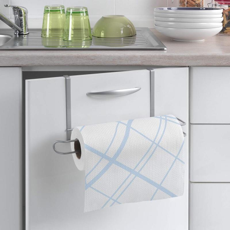 EasyRoll Undershelf Kitchen Paper Towel Holder - Stainless Steel Space Saving Organizer for Under Cabinet Storage | Perfect for Kitchen, Bathroom, Pantry Organization