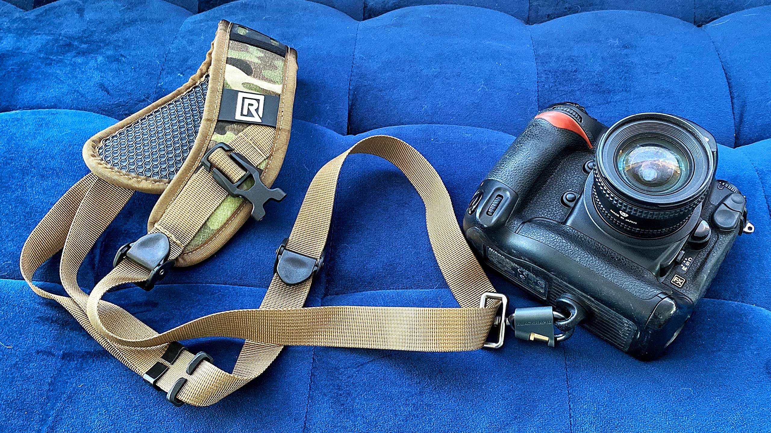 BLACKRAPID Sport X Multi-Terrain Camera Sling Strap - Original Ergonomic Design for DSLR, SLR & Mirrorless Cameras - Perfect for Hiking, Travel & Outdoor Photography