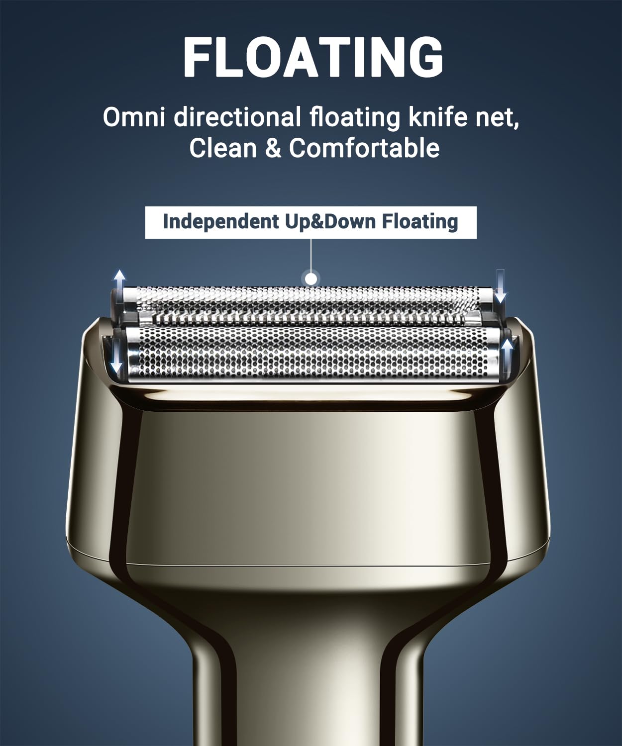 Reciprocating Electric Shaver for Men - USB-C Rechargeable Wet & Dry Shaving with Power Display - Best for Travel, Home & Gym Use - Smooth & Easy Shaving Experience
