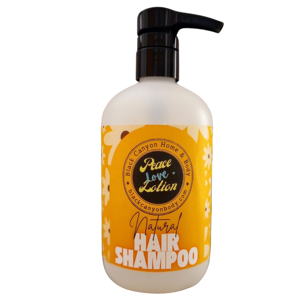 Peace Love & Lotion Sweet Sangria Scented Natural Hair Shampoo - 32 Oz | Sulfate-Free & Vegan Formula for Dry, Damaged Hair | Perfect for Daily Use & Spa Days