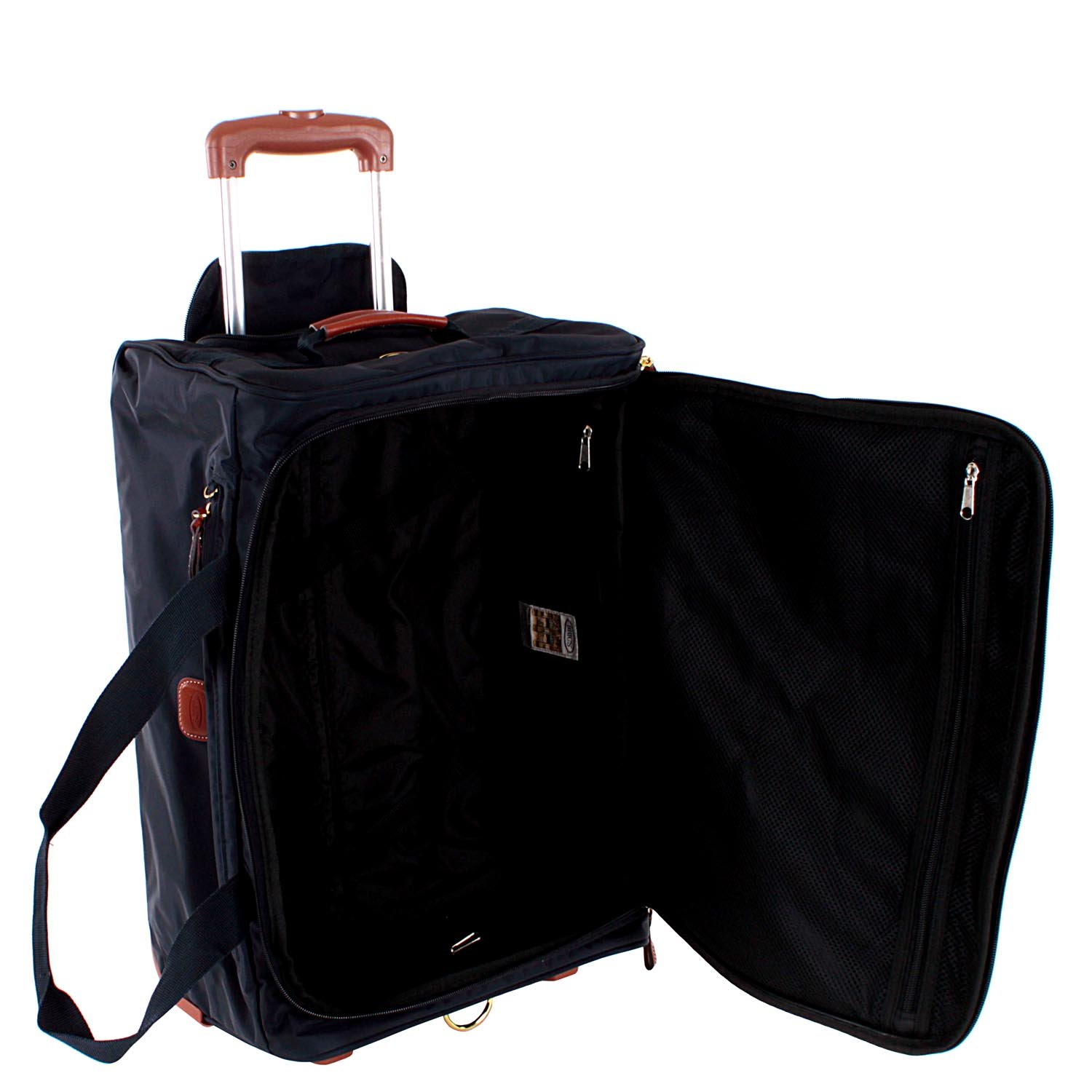 Bric's X-Bag 21 Inch Rolling Duffel Carry On Luggage - Luxury Weekender Travel Bag for Men & Women - Navy Blue - Perfect for Air Travel, Weekend Getaways & Business Trips