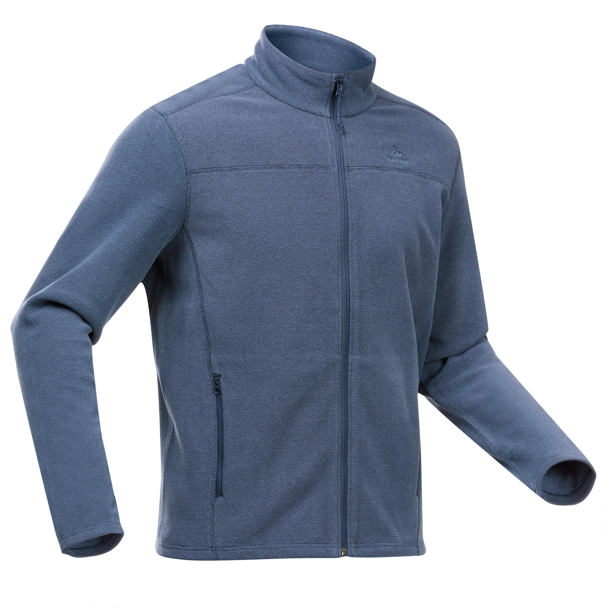 Quechua Men's MH120 Lightweight Fleece Hiking Jacket - Warm Outdoor Winter Coat for Camping, Trekking & Mountain Climbing