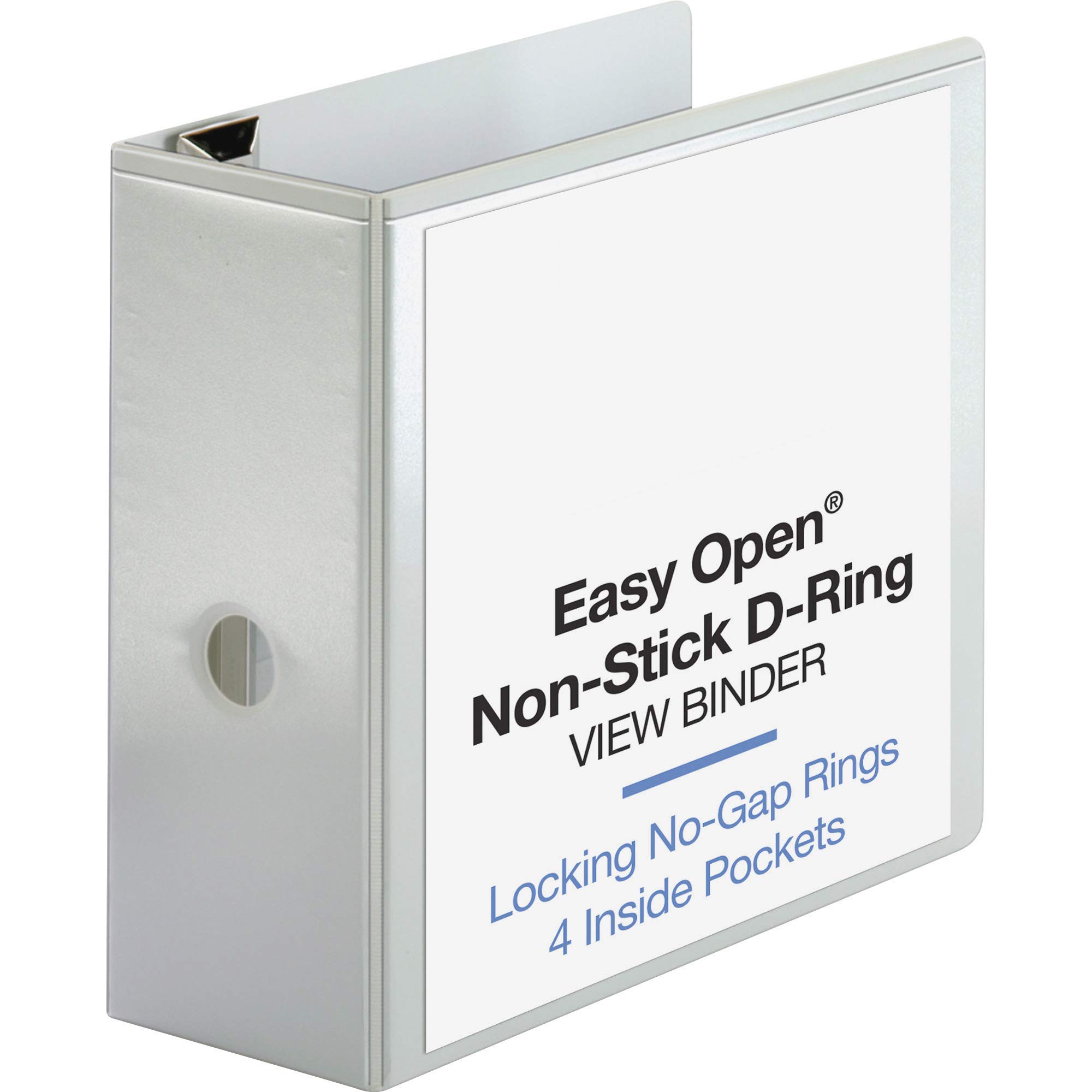 Business Source 5-Inch Locking D-Ring Binder with Secure Closure - Perfect for Office Documents, School Projects & Professional Presentations