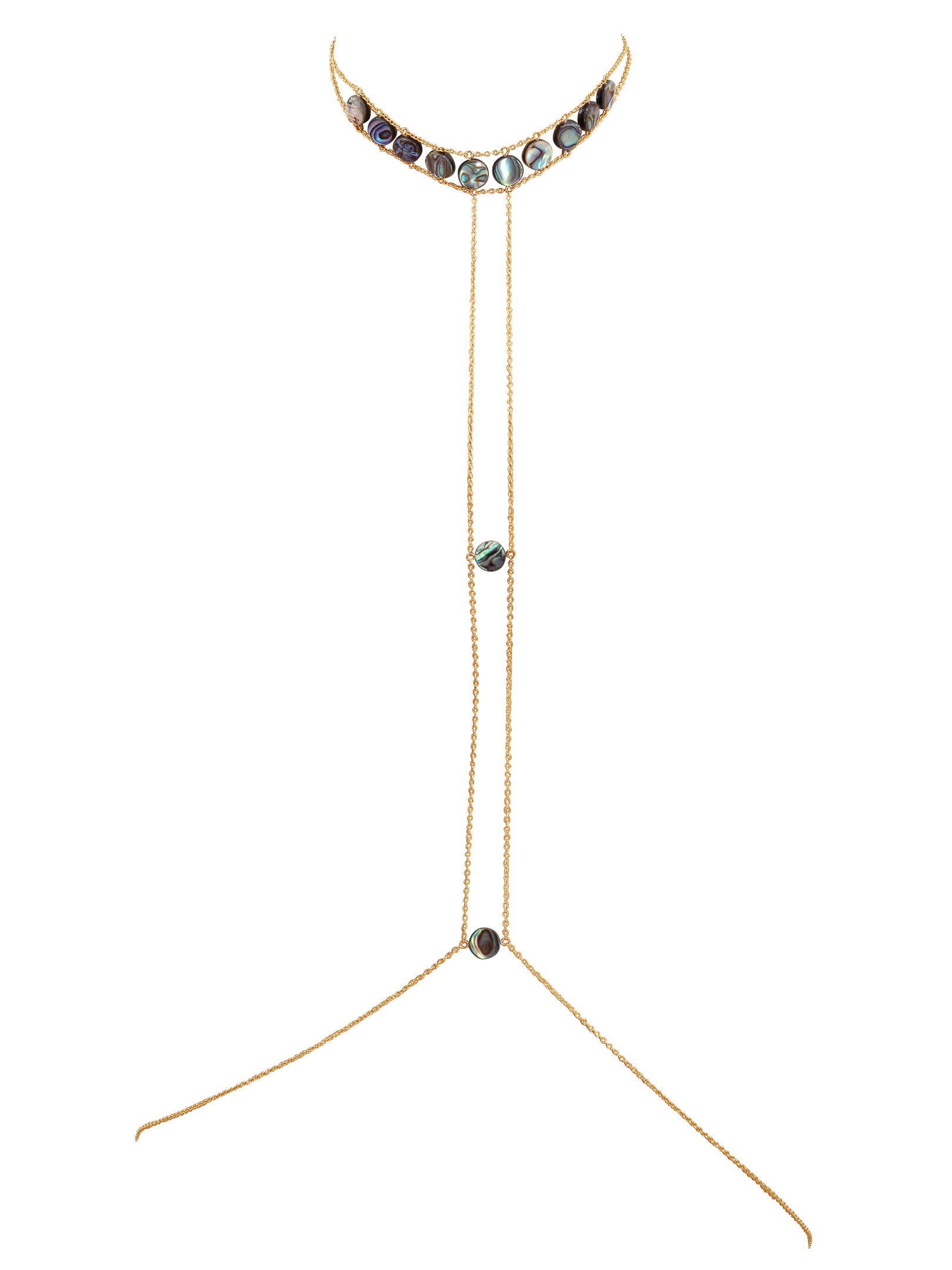 Elegant Crown Choker Abalone Body Chain Jewelry for Women - Perfect for Beach Parties, Festivals, and Boho Fashion Outfits