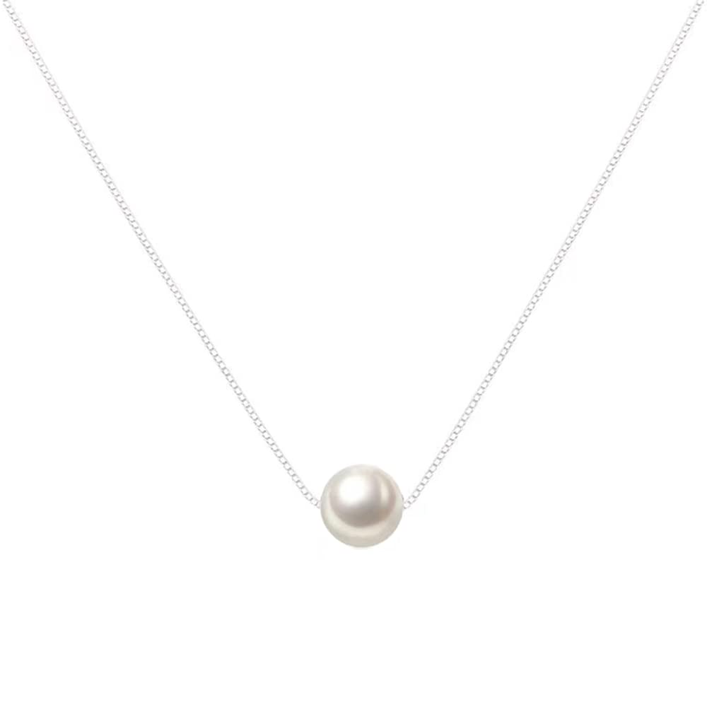 Elegant Freshwater Pearl Necklace 6-10mm for Women | Hypoallergenic Sterling Silver Jewelry Gift