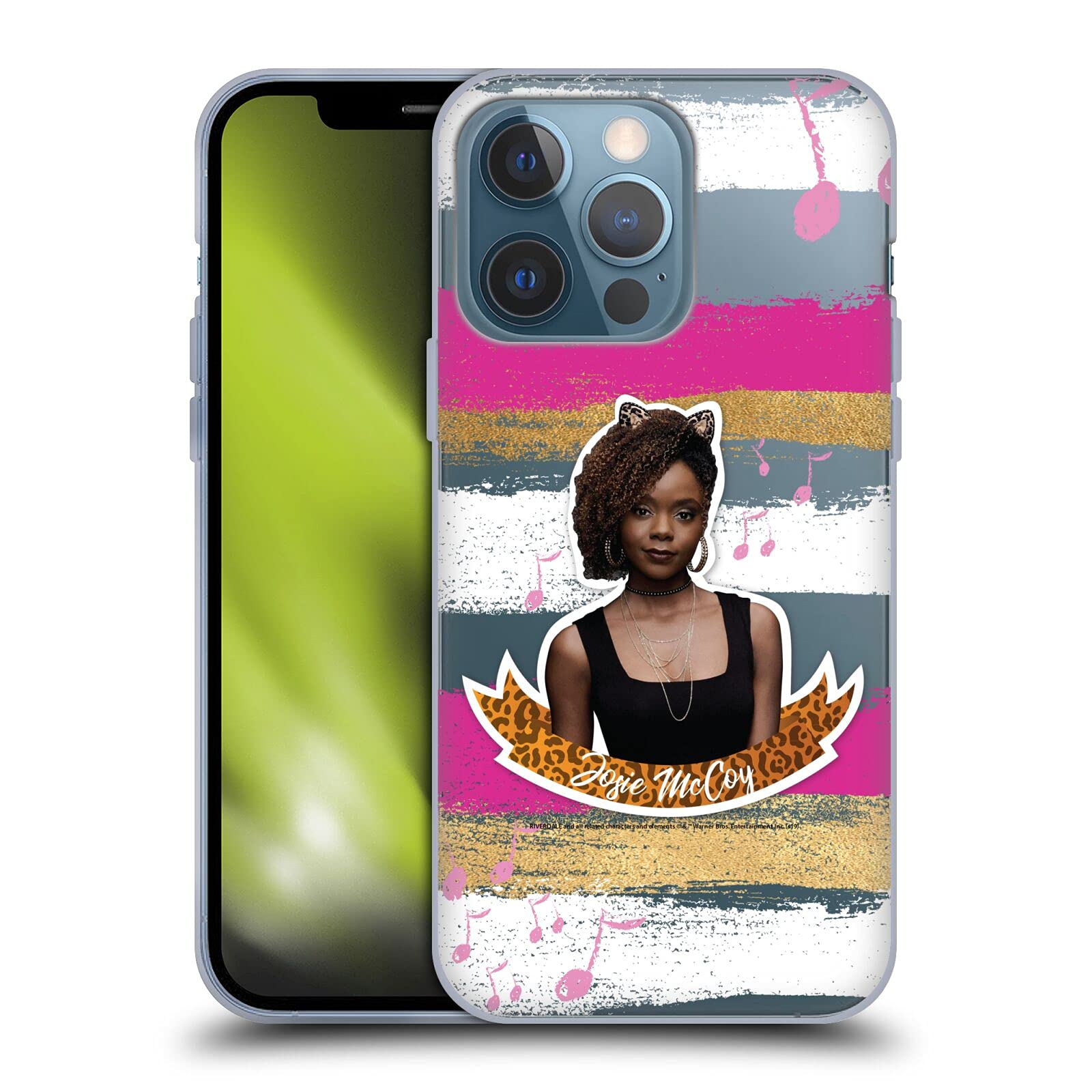 Officially Licensed Riverdale Josie McCoy Graphic Soft Gel Case for Apple iPhone 13 Pro - Trendy Protective Phone Cover for Fans, Daily Use & Gift Giving