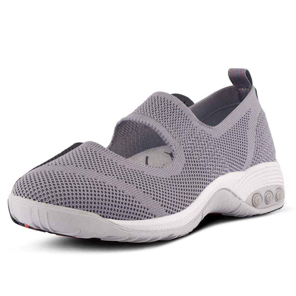 Therafit Women's Comfortable Walking Flats - Slip On Loafers for Work, Travel & Everyday Wear