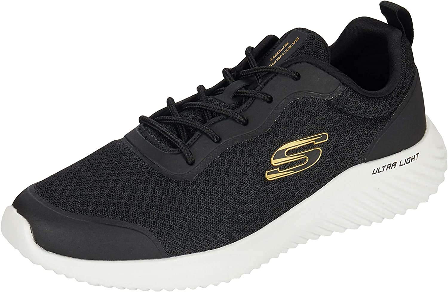 Skechers Bounder Men's Running Shoes - Lightweight Lace-Up Trainers for Jogging, Gym & Casual Wear | Durable Cushioned Sneakers for Comfort & Support