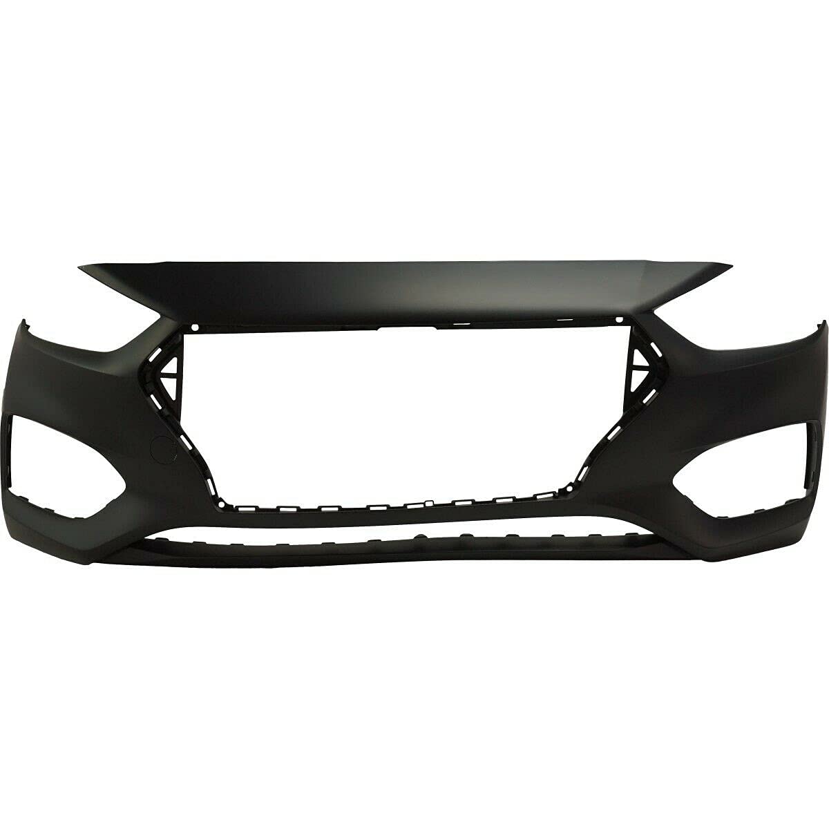 2018-2019 Hyundai Accent Front Bumper Cover Replacement - OEM Fit & Durable ABS Plastic - Perfect for Collision Repair & Car Restoration Projects