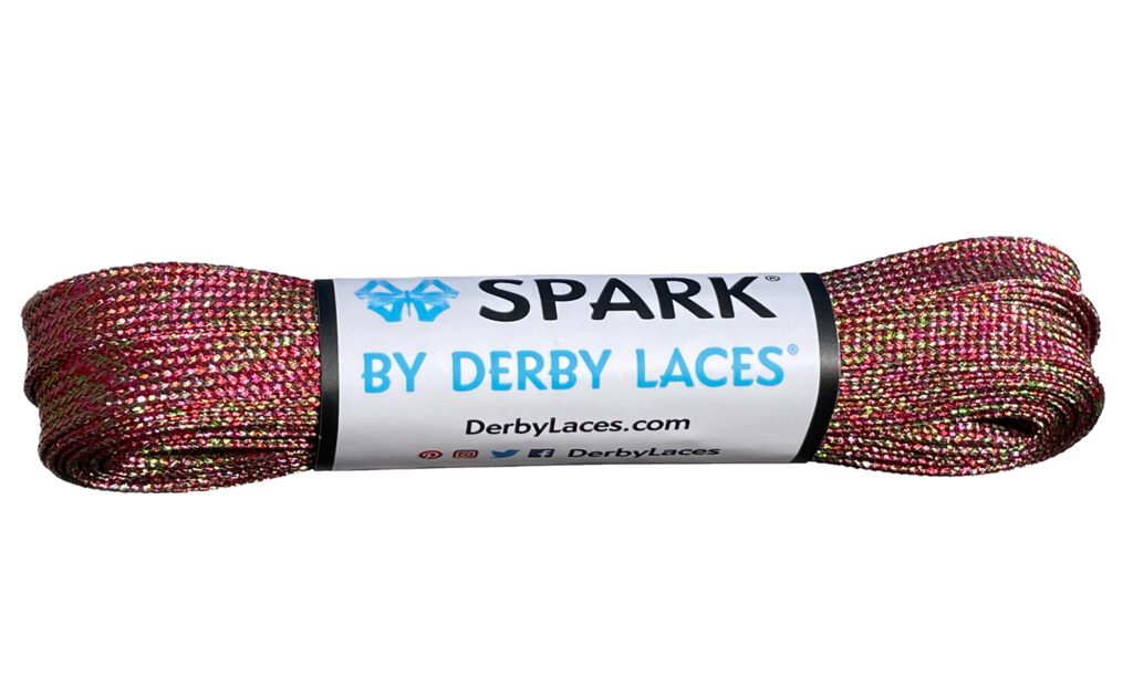 Derby Laces 96 Inch - Premium Spark Roller Skate Laces for Derby Skating & Roller Derby Competitions | Durable & Stylish Skate Shoe Laces for Roller Skates, Quad Skates & Rollerblades