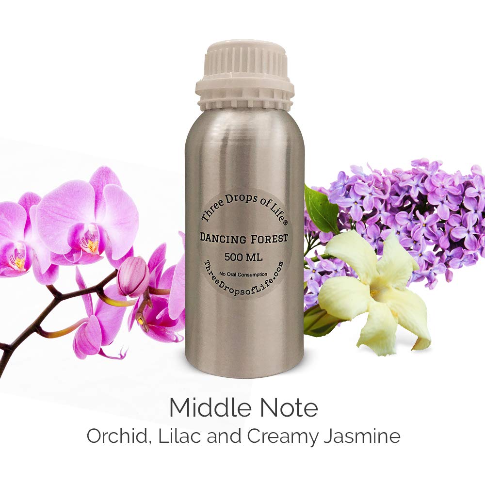 Premium Aromatherapy Essential Oil for Diffusers & Humidifiers - 500ML Dancing Forest Scented Oil for Home, Office, Spa & Lobby - Relaxing Fragrance Oil for Stress Relief & Air Freshening