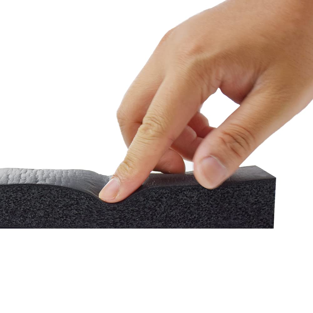 DOBTIM Self-Adhesive Pipe Insulation Foam Wrap Tape - 6.5 Ft x 2 Inch x 1 Inch Thick, High Resilience for HVAC, Plumbing & Outdoor Pipes - Prevent Freezing & Energy Loss in Winter