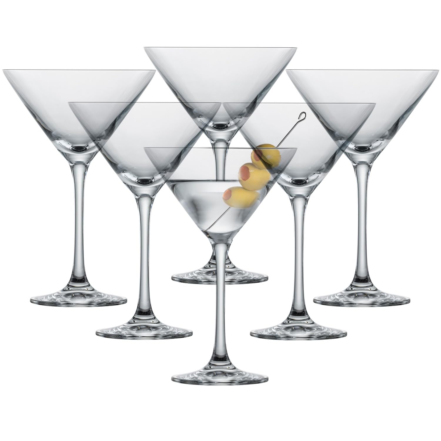 Premium Schott Zwiesel CC685 Classico Martini Glasses Set - 6 Pack (270mL Each) - Crystal Clear Cocktail Glasses for Martinis, Cosmopolitans & Elegant Home Bar Entertaining