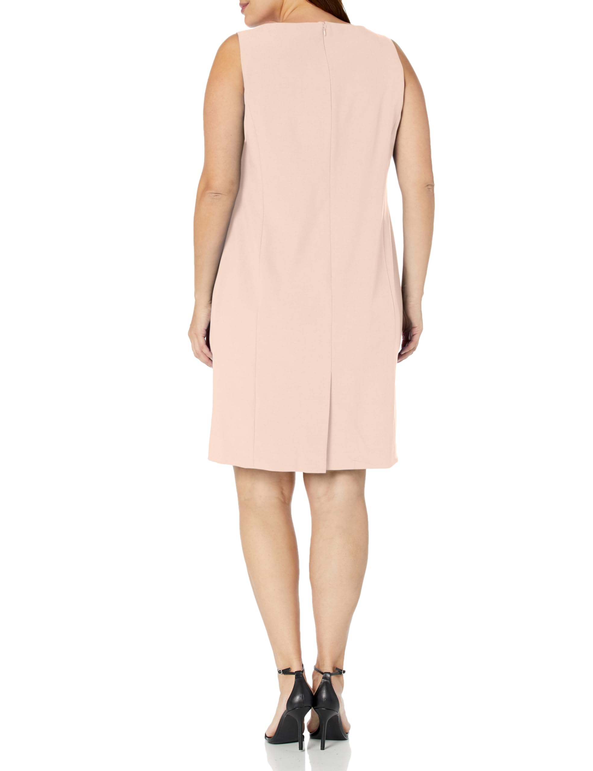 Women's Long Jacket & Sheath Dress Set - Elegant Winter Coat with Slim Fit Dress for Office, Party & Formal Occasions