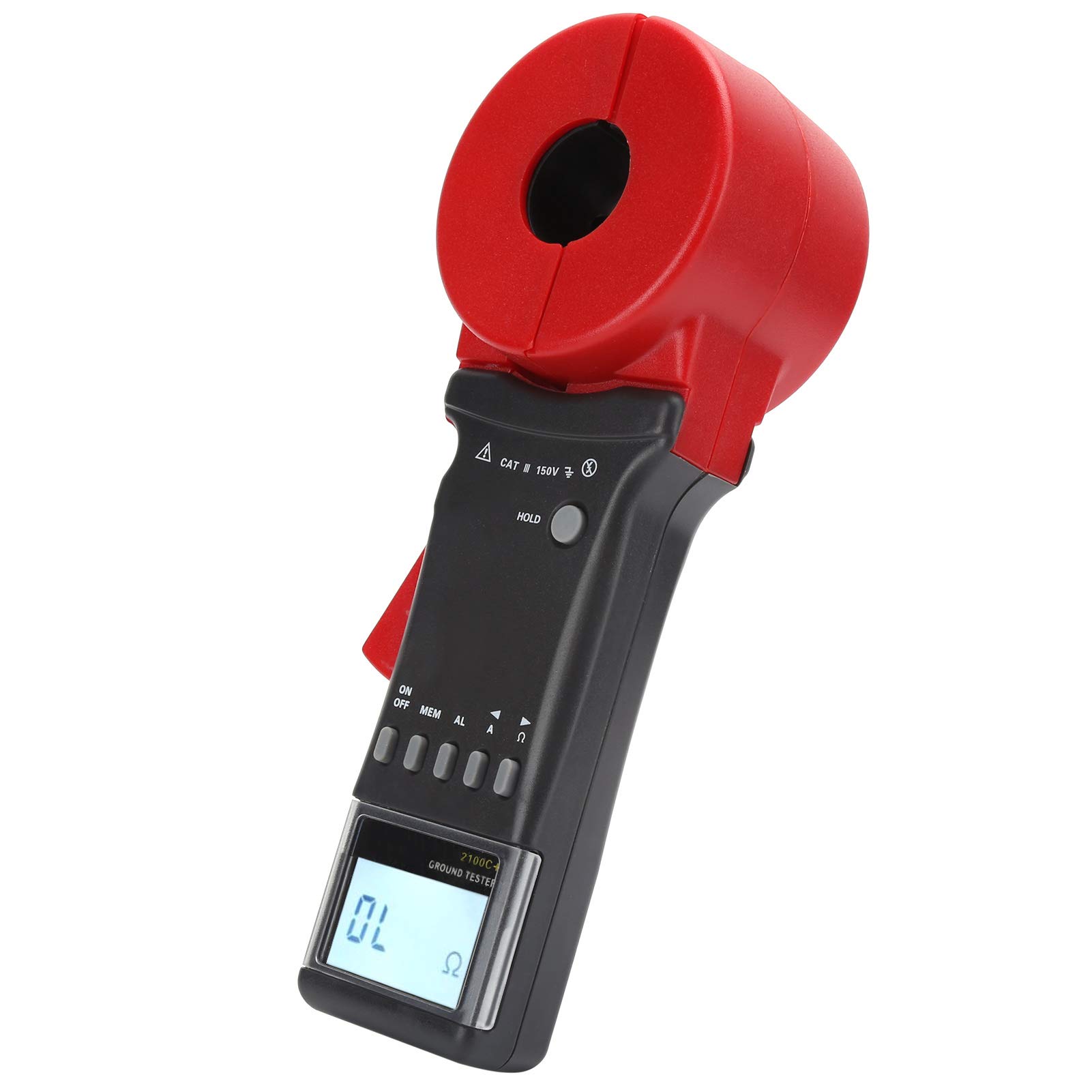 ETCR2100C Digital Ground Resistance Meter 0.011200Ω Earth Tester - Professional Electrical Testing Equipment for Power Systems, Oil Fields, Construction & Industrial Applications | Perfect for Electricians, Engineers & Maintenance Technicians
