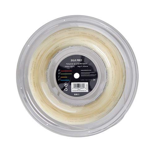 Dunlop Sports Silk Pro Tennis String - 16G, 660' Reel | Premium Synthetic Gut for Enhanced Control & Durability | Perfect for Competitive Play & Stringing Professionals
