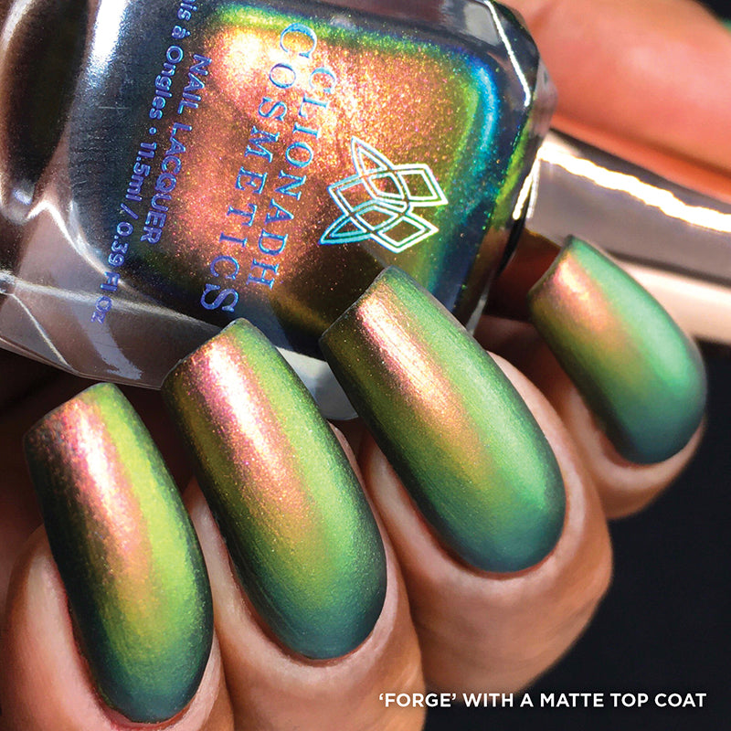Forge Nail Lacquer - Long Lasting Nail Polish Set with Vibrant Colors - Perfect for Manicures, Pedicures & Nail Art Designs