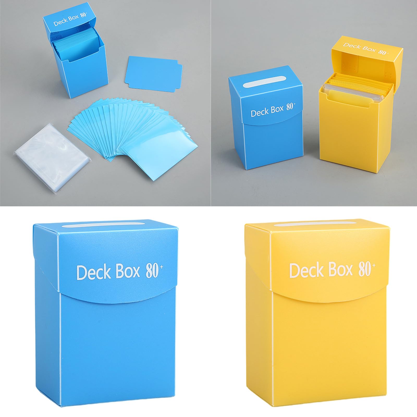 NONGYU Trading Card Storage Box - Waterproof & Durable Deck Box for MTG, Pokemon, Yu-Gi-Oh Cards - Portable Game Card Organizer with Secure Lid - Perfect for Collectors, Tournaments & Home Storage