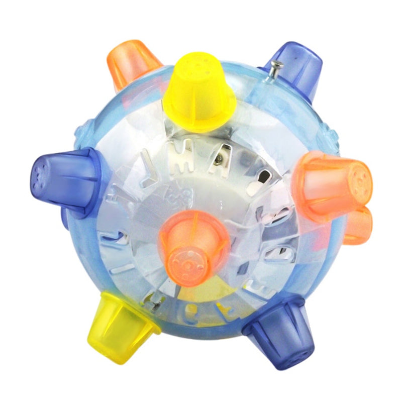 Interactive LED Jumping Vibrating Ball for Dogs & Cats - Fun Pet Toy for Indoor/Outdoor Play, Training & Exercise - Glowing Light Up Ball for Nighttime Fetch & Entertainment