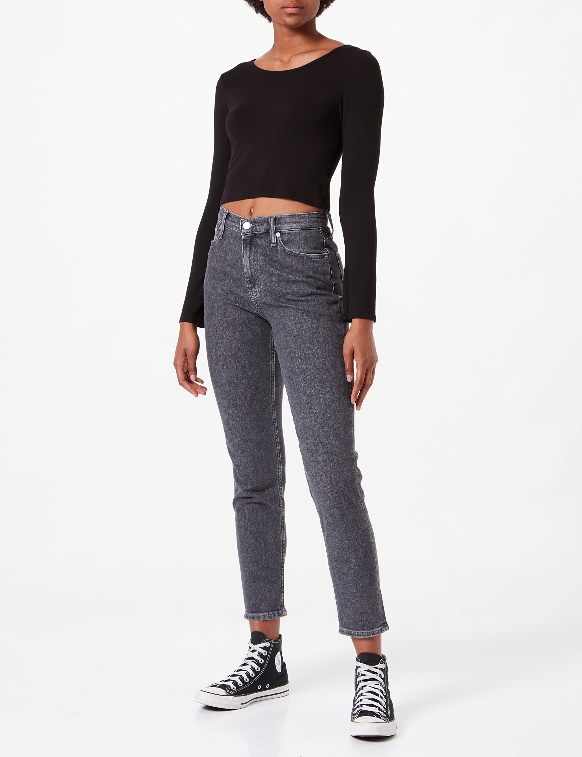 Calvin Klein Jeans Women's High-Rise Skinny Pants - Stretch Denim for Comfort & Style | Perfect for Work, Casual Outfits & Night Out