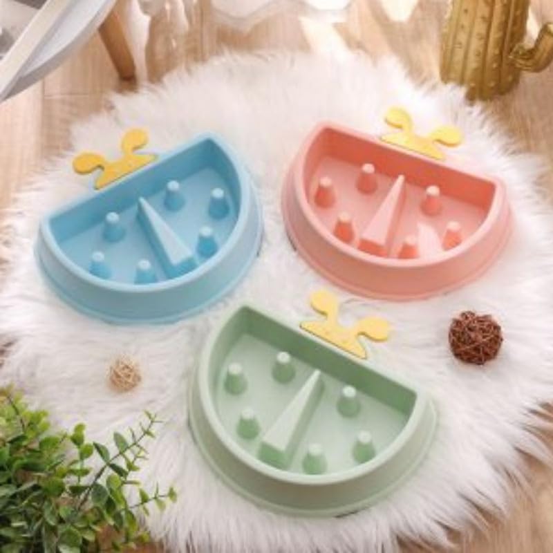 PSK PET MART Slow Feeder Dog Bowl - Butterfly Design Non-Slip Pet Food Dish for Cats & Dogs - Perfect for Fast Eaters & Mealtime Enrichment