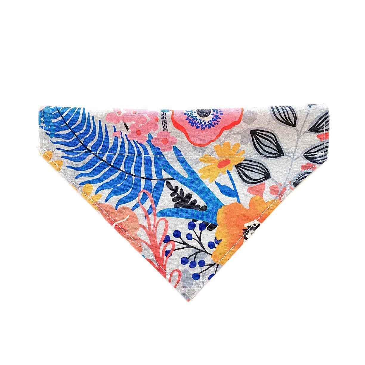 Spring Botanicals Over the Collar Dog Bandana - Small Floral Pet Bandana for Small Dogs - Perfect for Spring Walks, Outdoor Adventures & Photo Shoots