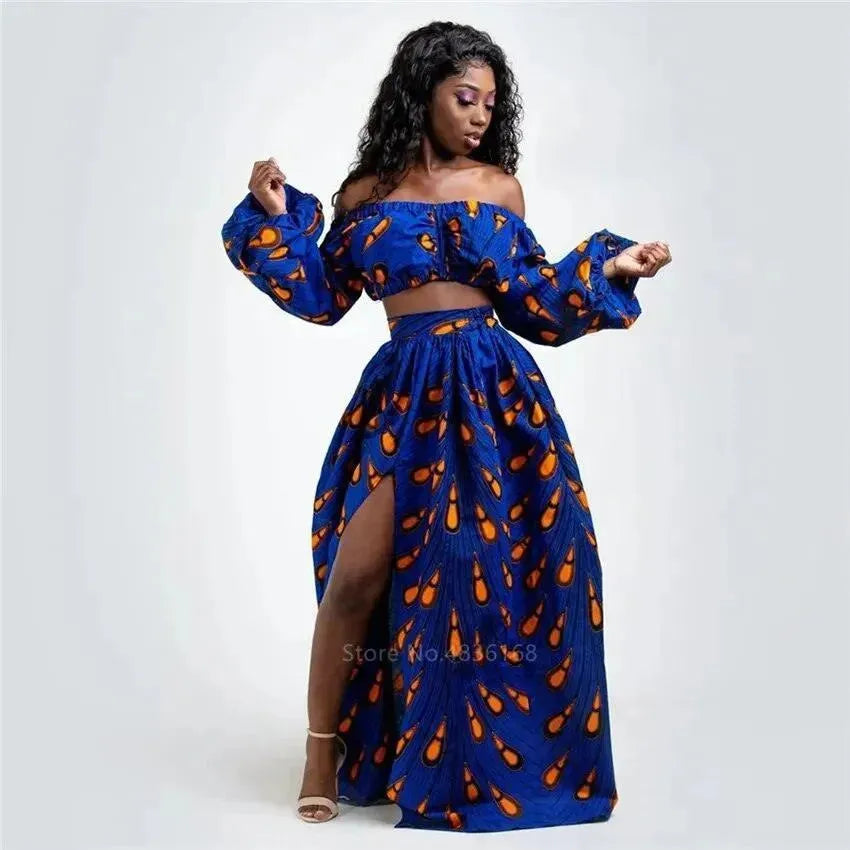 Stylish African Print Two Piece Skirt Set for Women | Summer Outfits & Beach Vacation Wear | Perfect for Parties, Weddings & Cultural Events