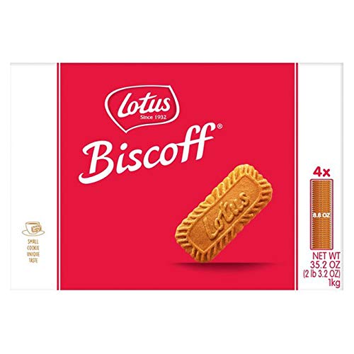 Biscoff Cookies 35.2oz - Crunchy Lotus Cookies for Coffee & Desserts
