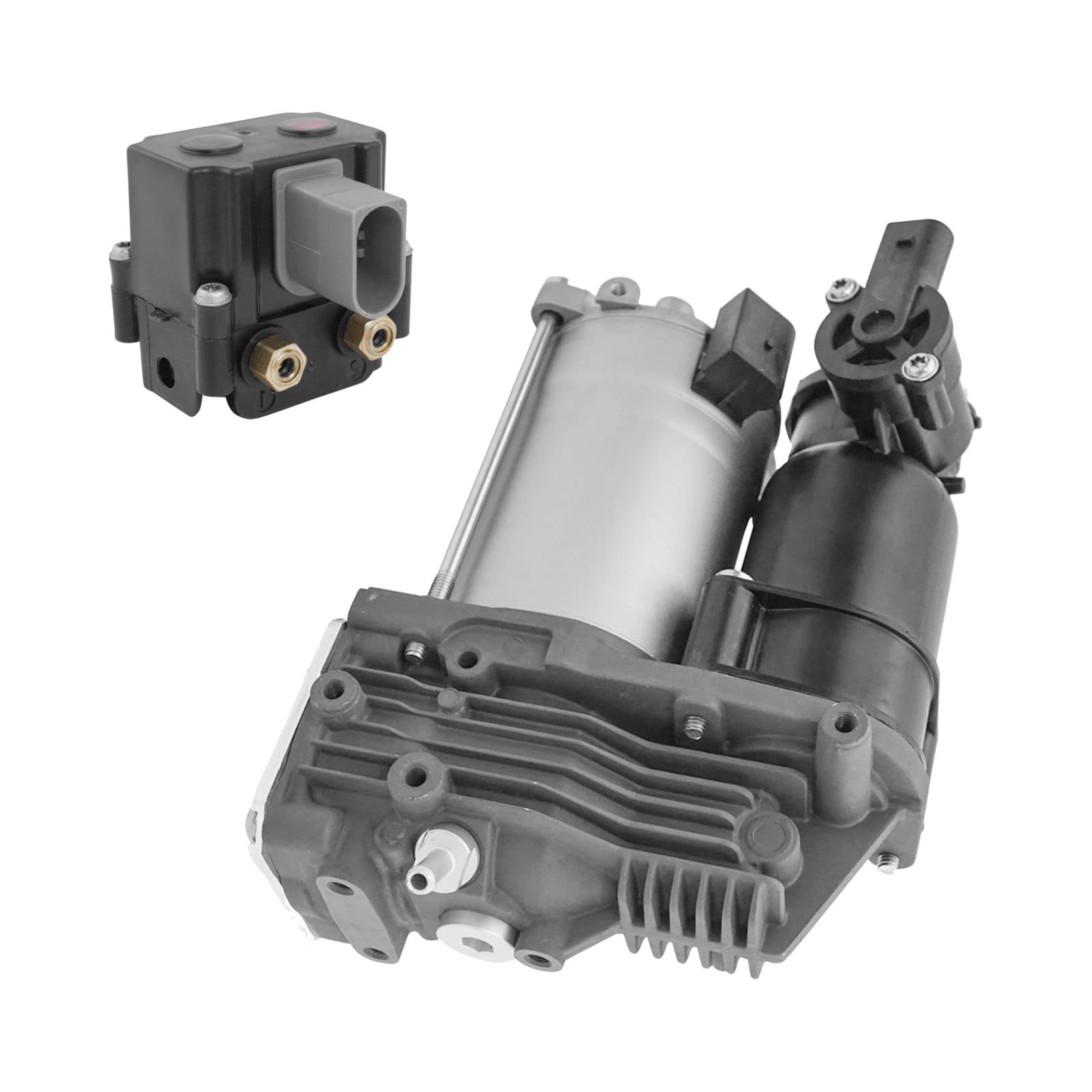 BMW X5 X6 Air Suspension Kit (2007-2014) - Air Ride Suspension Compressor & Valve Block Replacement - Improve Ride Comfort for Off-Roading & Towing