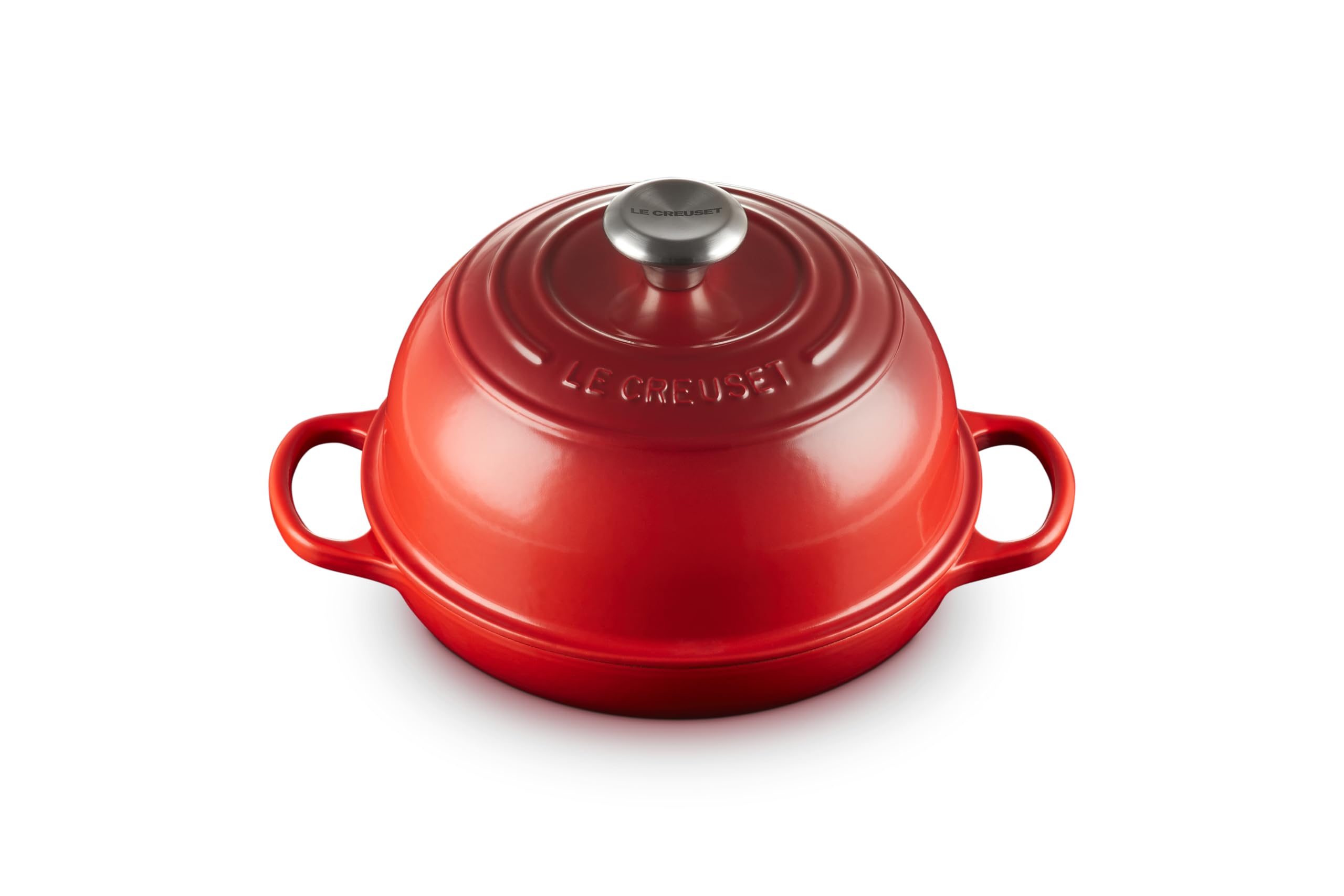 Le Creuset Enameled Cast Iron Bread Oven - 5.5 Quart, Cherry Red (Cerise) | Perfect for Artisan Bread Baking, Dutch Oven Cooking & Kitchen Decor