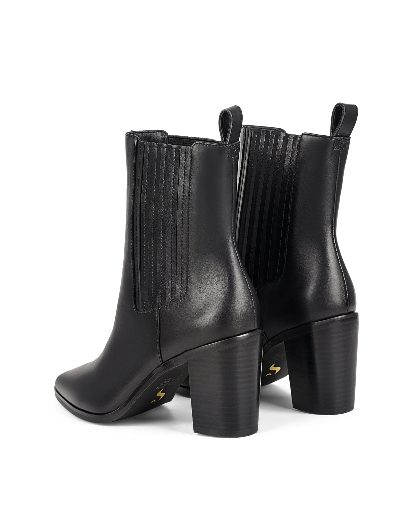 Clancy Gusset Ankle Boot - Women's Black Leather Booties for Fall & Winter | Comfortable & Stylish Shoes for Casual Outfits, Work & Date Nights