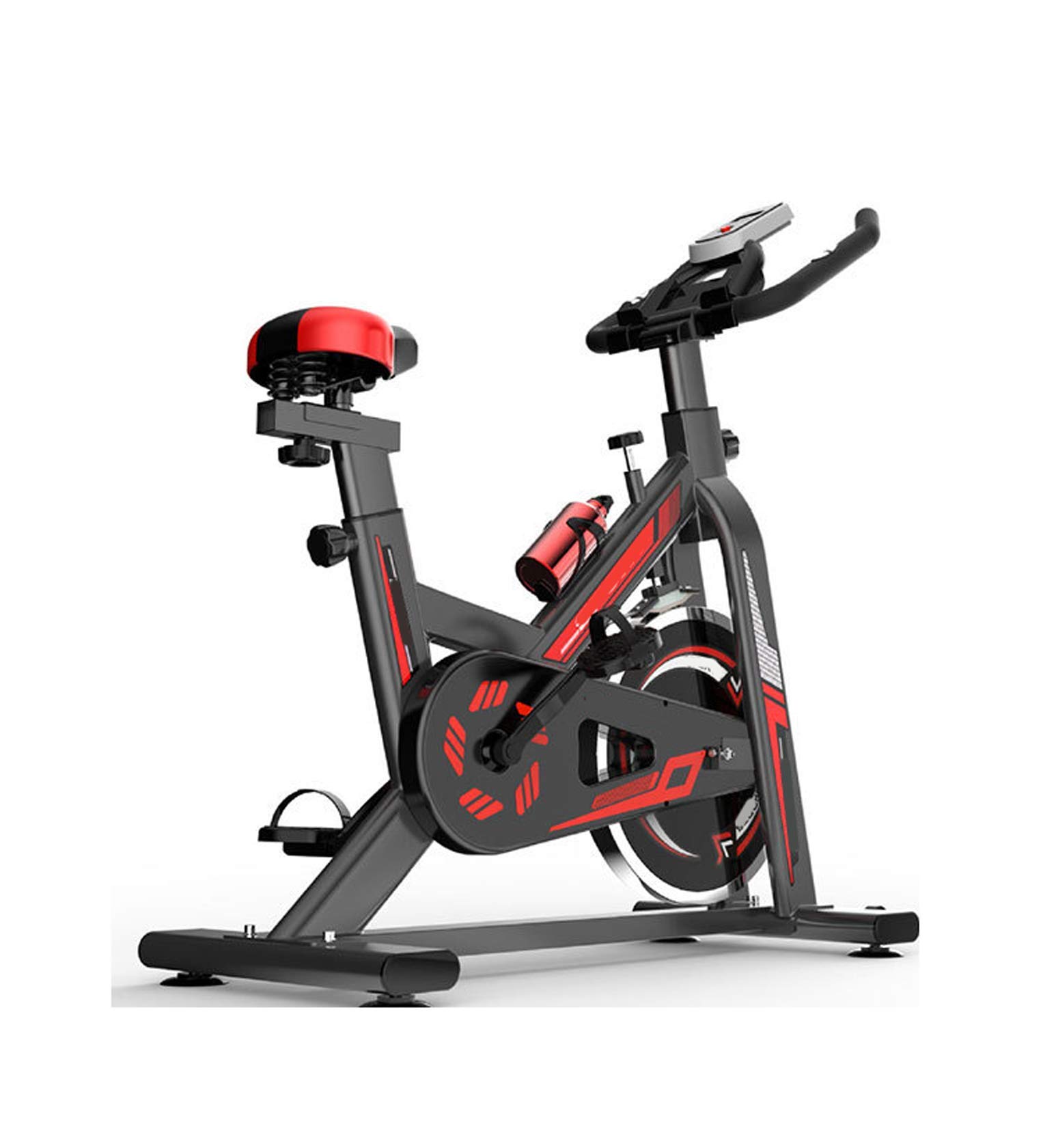 Professional Indoor Cycling Bike with Heart Rate Detection & LCD Display - 330lb Weight Capacity, Includes Bottle Holder - Perfect for Home Gym, Cardio Workouts & Low-Impact Exercise