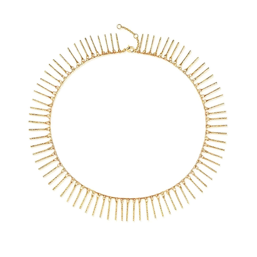 Geometric Tassel Chain Choker Necklace - Trendy Boho Jewelry for Women | X081 | Perfect for Parties, Weddings & Everyday Fashion Accessories