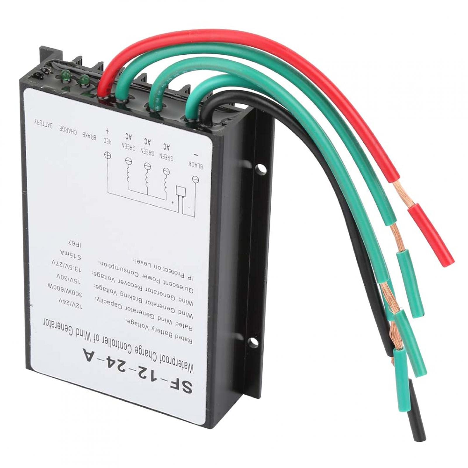Fdit Solar Generator Controller - Anti-Reverse Charge & Overload Protection for Solar Street Lights, Wind Power Systems, Courtyard & Garden Lamps - Perfect for Outdoor Lighting & Renewable Energy Applications