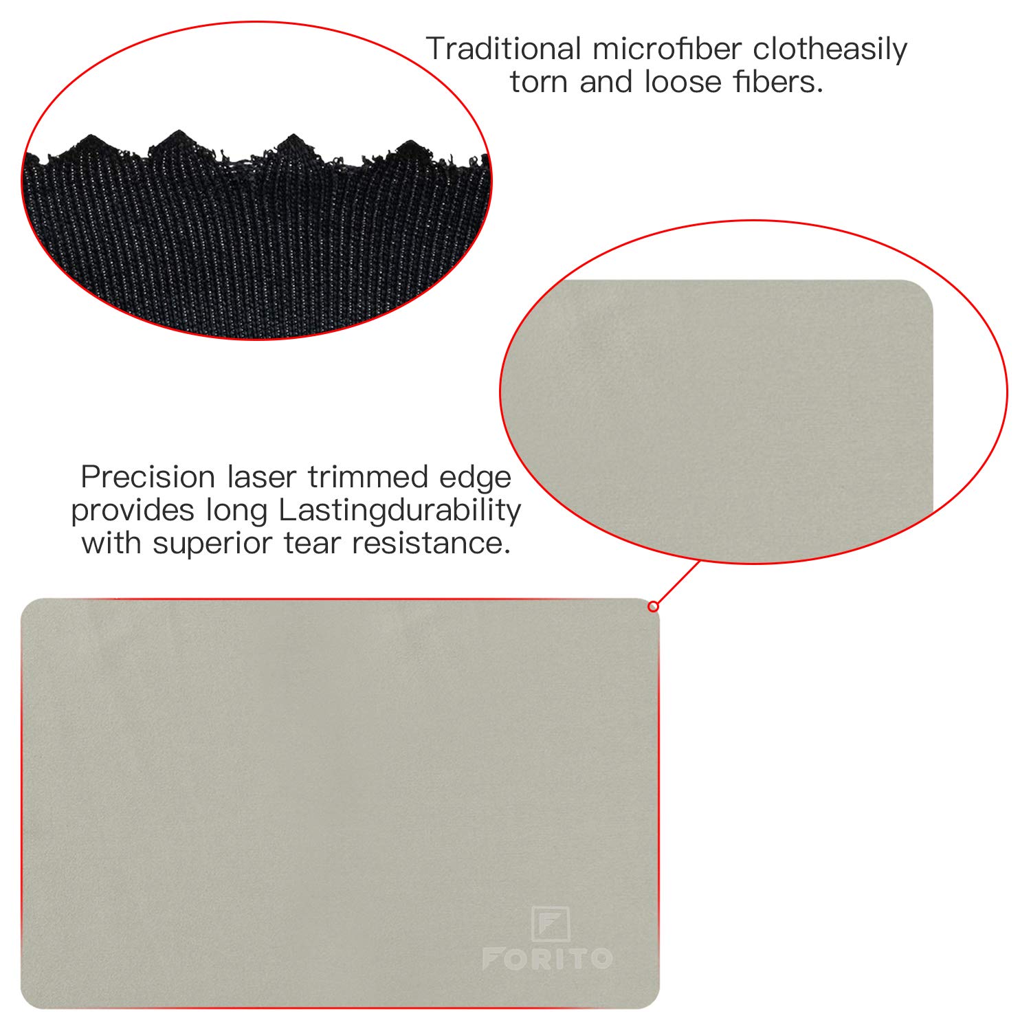 F FORITO Microfiber Liner Cleaning Cloth 15