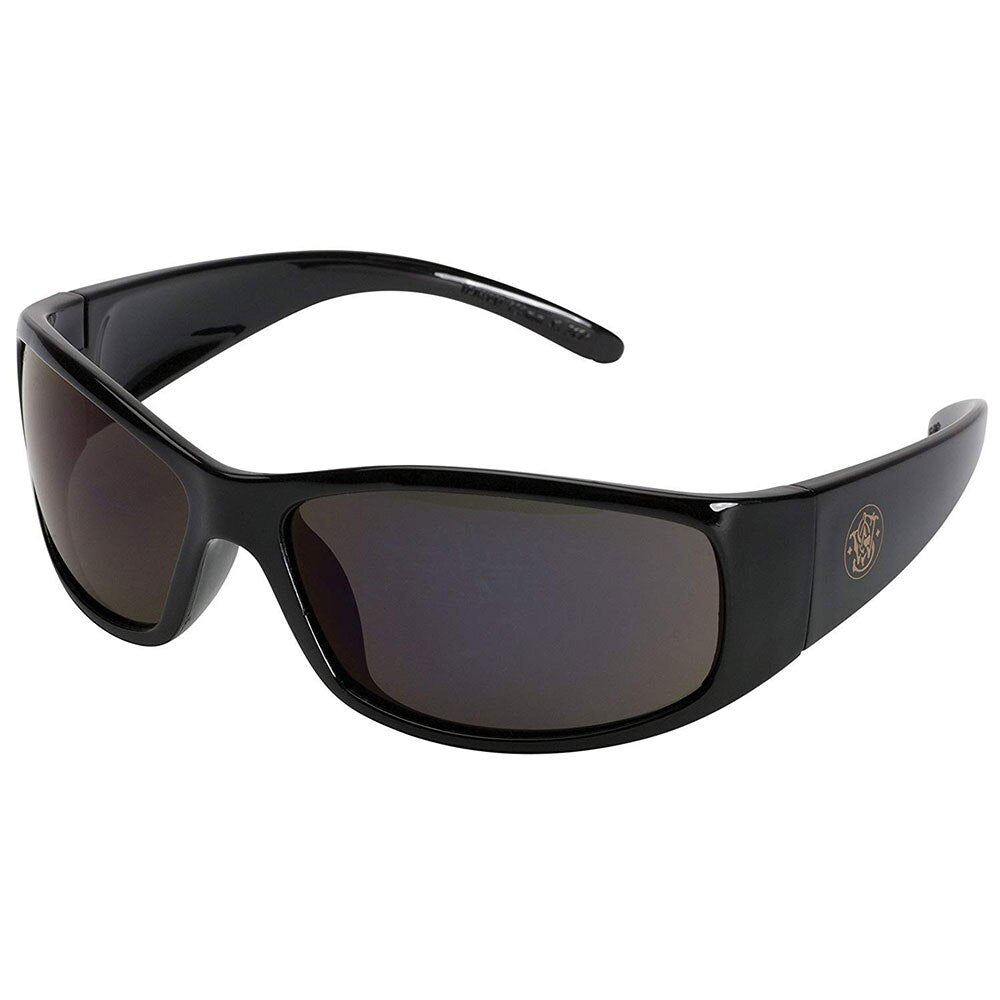 American Allsafe 3016313 (21303) S&W Elite Black/Smoke Anti-Fog Safety Glasses - ANSI Z87.1 Certified Protective Eyewear for Construction, Woodworking & DIY Projects