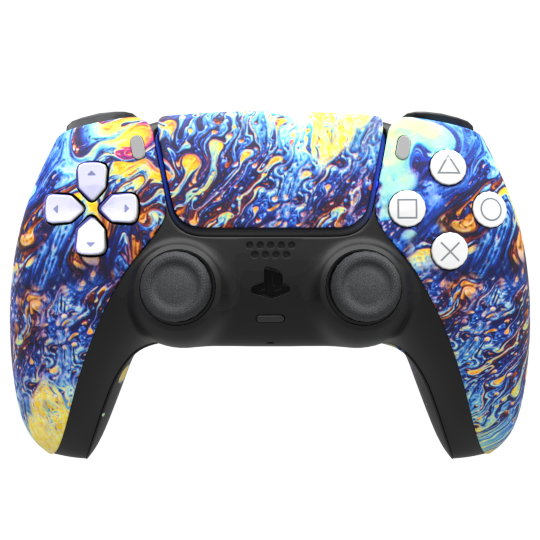 Premium PS5 Console Shell Cover - Elegant Oils Design | Stylish Replacement Case for Sony PlayStation 5 | Perfect for Gaming Setups & Home Decor